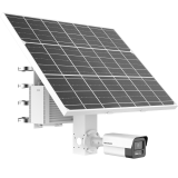 Kit caméra réseau 4G solaire avec flash stroboscopique 4 MP et alarme sonore