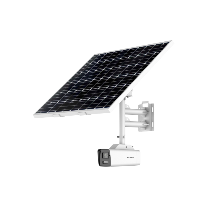 Kit de caméra réseau 4G fixe ColorVu 4K à énergie solaire