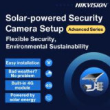 Kit de caméra réseau 4G fixe ColorVu 4K à énergie solaire