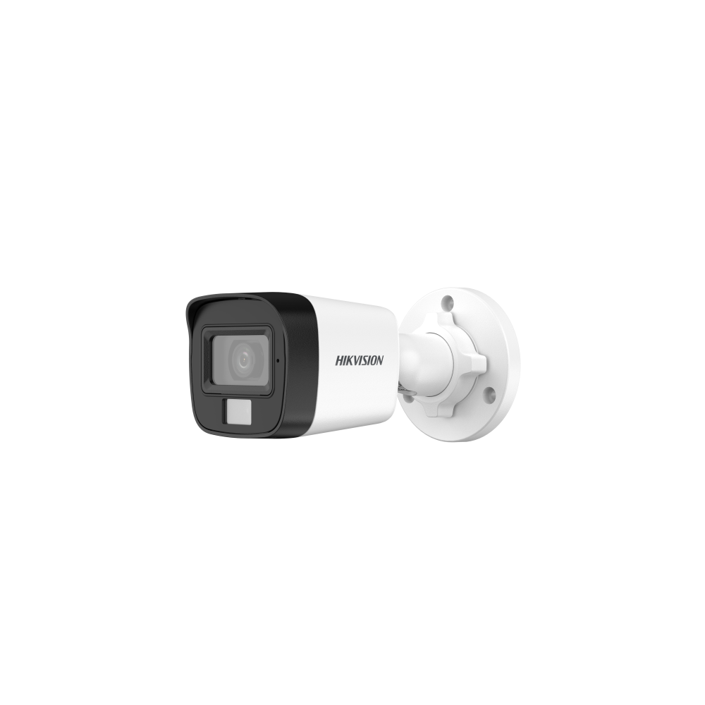 Mini caméra bullet fixe hybride intelligente 2MP avec éclairage et audio