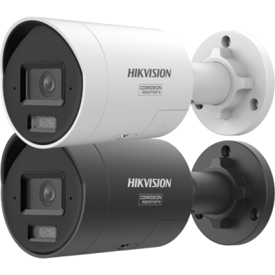 Mini caméra réseau bullet fixe AcuSense 12 MP avec lumière stroboscopique et avertissement sonore