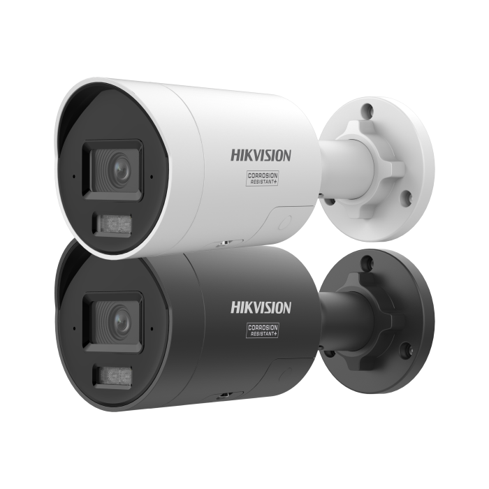 Mini caméra réseau bullet fixe AcuSense 12 MP avec lumière stroboscopique et avertissement sonore