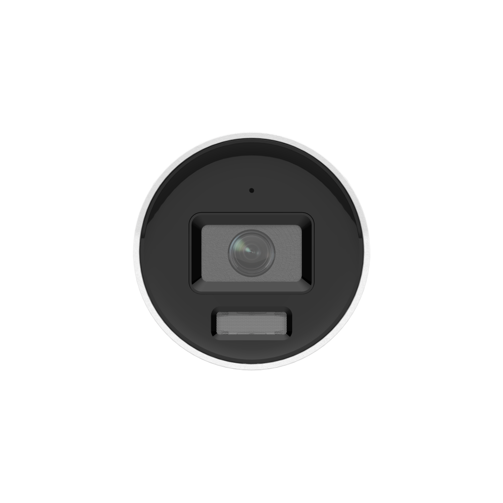 Mini caméra réseau bullet fixe AcuSense 12 MP avec lumière stroboscopique et avertissement sonore