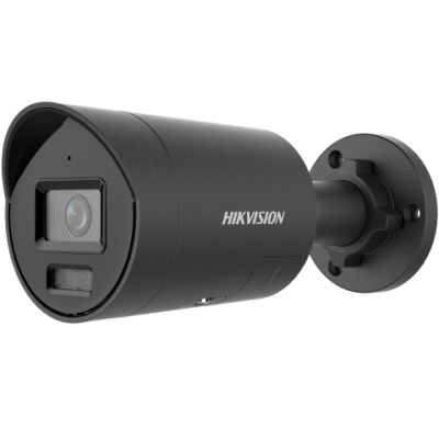 Mini caméra réseau bullet fixe AcuSense 12 MP avec lumière stroboscopique et avertissement sonore