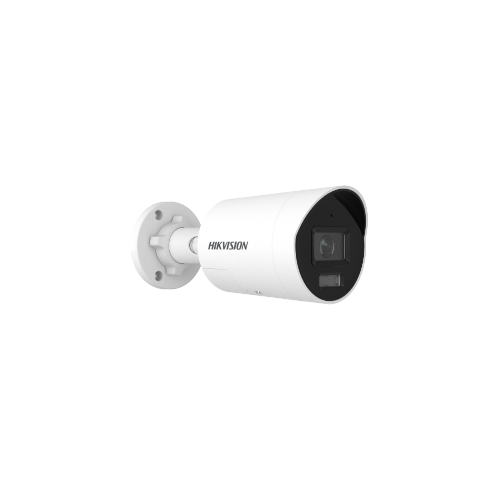 Mini caméra réseau bullet fixe AcuSense 12 MP avec lumière stroboscopique et avertissement sonore