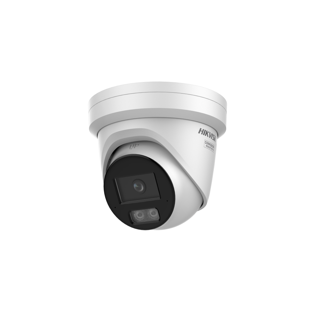 Caméra réseau à tourelle fixe Acusense 12MP optimisée par Darkfighter