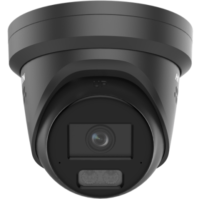 Caméra réseau tourelle fixe Acusense 12MP avec flash stroboscopique, avertissement sonore et éclairage hybride intelligent