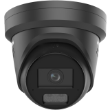 Caméra réseau tourelle fixe Acusense 12MP avec flash stroboscopique, avertissement sonore et éclairage hybride intelligent