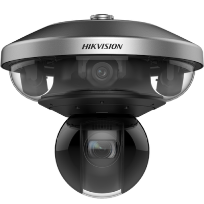 Caméra panoramique 360° 4MPx4 et caméra PTZ 25x 4MP